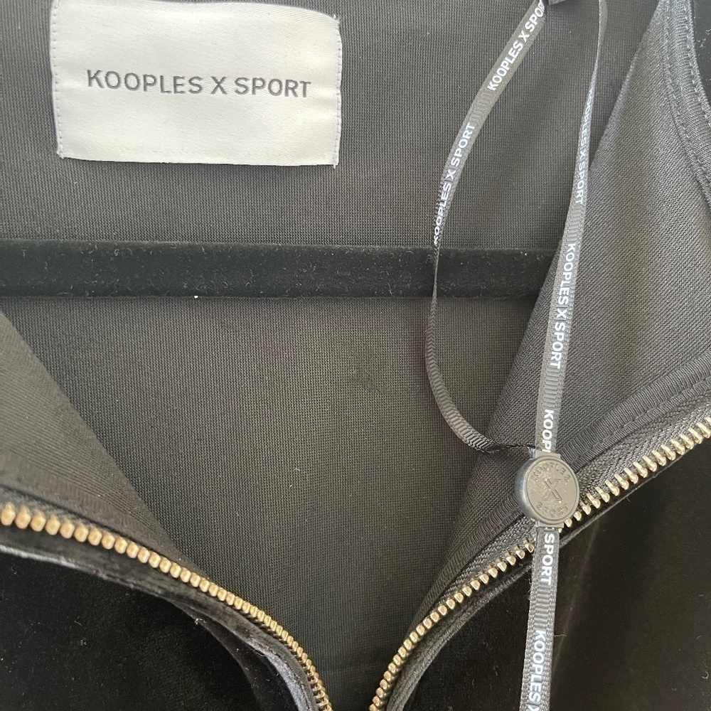 KOOPLES X SPORT BLACK JACKET SIZE 2 - Picture 9 of 10